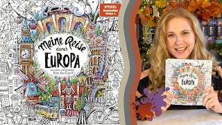 Meine Reise durch Europa von Rita Berman | Malbuch für Erwachsene | Coloring Book Review