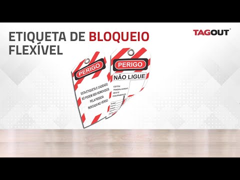 Vídeo Etiqueta de Bloqueio (ETF5SF) Pacote com 12 unidades - Este cartão e a trava só podem ser removidos pela pessoa indicada no verso