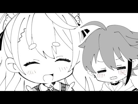 【にじさんじ手描き切り抜き】知らない男に嫉妬する三枝明那【紅ズワイガニ/愛園愛美/三枝明那】