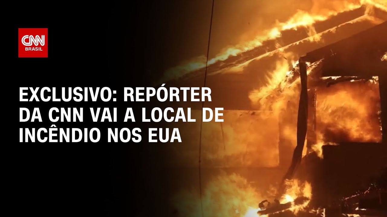 Exclusivo: Repórter da CNN vai a local de incêndio nos EUA | BASTIDORES CNN