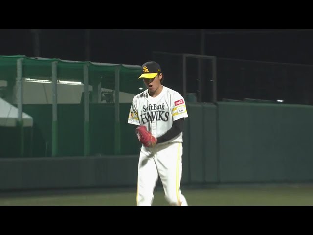 【ファーム】2者連続三振!! ホークス・中村亮太が1イニングを3者凡退に抑える!!  2023年9月29日 福岡ソフトバンクホークス 対 中日ドラゴンズ