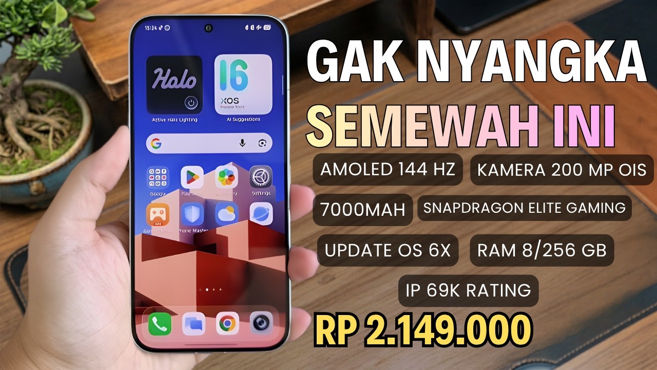 GILA SEMEWAH INI‼️200 MP OIS, RAM 8/256 GB - HP 2 JUTAAN TERBAIK DAN TERBARU 2026