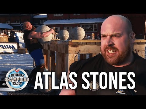 Jean Francois Caron Dominates The Atlas Stones In The Freezing Cold | Strongman Champions League