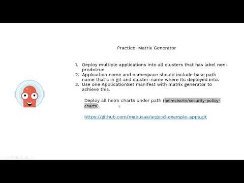 Argo CD - Deploy N applications into N clusters.