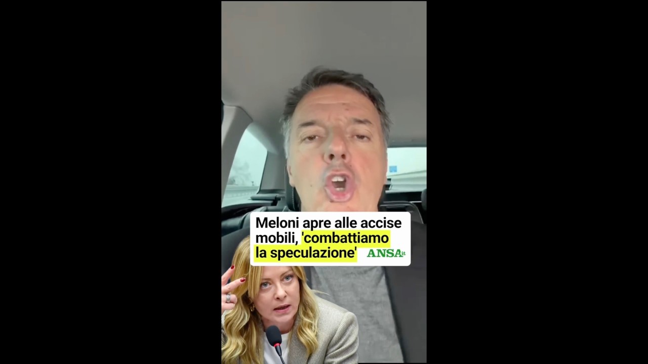 MATTEO RENZI: "GIORGIA MELONI SE VUOI IL VOLTO DI UNO SPECULATORE, FATTI UN SELFIE"