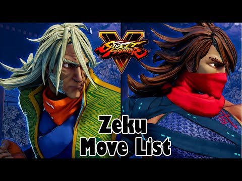 Street Fighter V - Zeku Move List