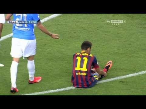Neymar Incredible Solo Run - Malaga 0-1 Barcelona 25/08/2013