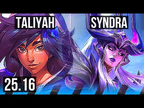 TALIYAH vs SYNDRA (MID) | 5/2/5 | KR Master | 25.16