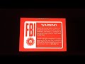 Blood Red Disney DVD FBI Warning Screens 2000 2003