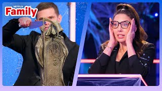 Cake or FAKE? Grim Reaper Headstone Challenge | Is It Cake? Halloween | Netflix Family