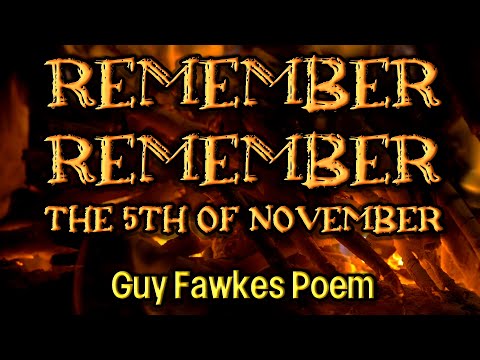 "Remember Remember The 5th of November" (Guy Fawkes Poem) - Narrated by WarmVoice