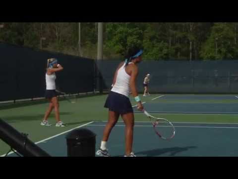 2014.03.28 UNF Women's Tennis vs. ETSU
