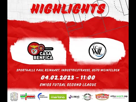 HIGHLIGHTS - Futsal Benfica Rorschach  vs FC Wil 1900 Futsal 2