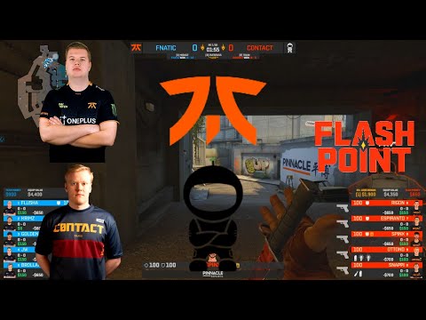 Fnatic vs c0ntact - OVERPASS map 3 - Flashpoint 2 - Upper Bracket xnd CSGO