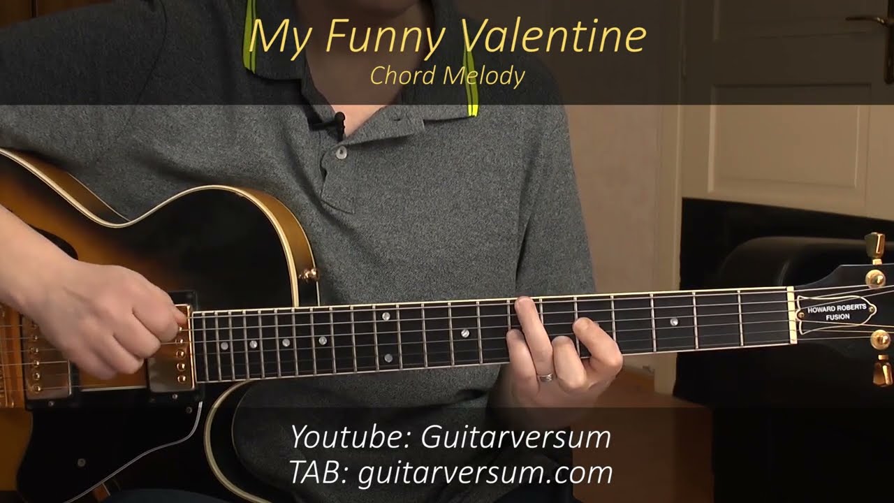 MY FUNNY VALENTINE Chord Melody Guitar Cover by Sandra Sherman