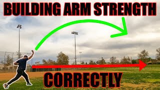 Throw the ball harder!  (How to correctly throw long toss)