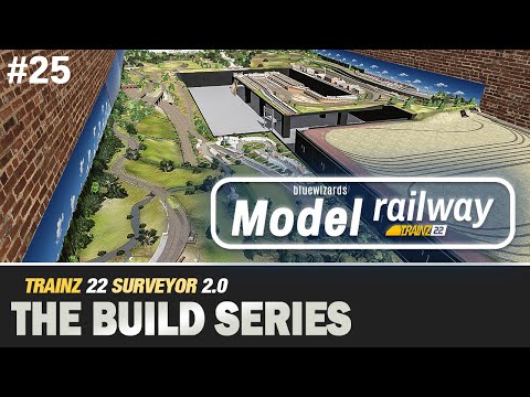 #25 Model Railway - Trainz 22 - Surveyor 2.0 - Detailing on this side of the layout complete