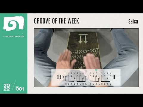 GROOVE OF THE WEEK - SALSA (w/ background loop) | CAJON TUTORIAL | 001