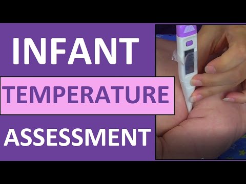How to Take a Baby's Temperature in Armpit (Axillary) | Pediatric Infant Nursing Skill