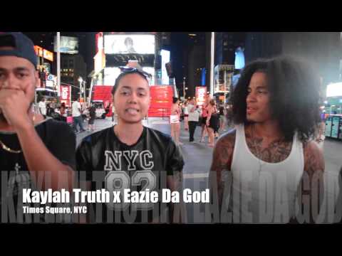 Kaylah Truth x EazieDaGod in Times Square, NYC 2014