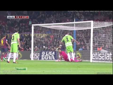 Cesc Fabregas Goal - FC Barcelona vs Getafe 1-0 (Copa del Rey 2014) HD