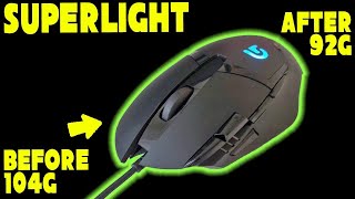 Logitech G402 Weight Reduction - Remove 12 grams - Stock Look 92 grams