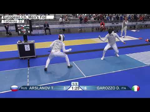 2019 741 T32 03 M F Individual Duesseldorf GER ZCH BLUE GAROZZO ITA vs ARSLANOV RUS