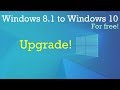 Upgrade From Windows 8 1 To Windows 10