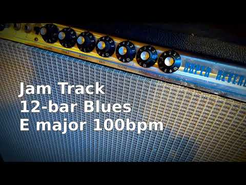 Jam Track 12-bar Blues in E - 100bpm