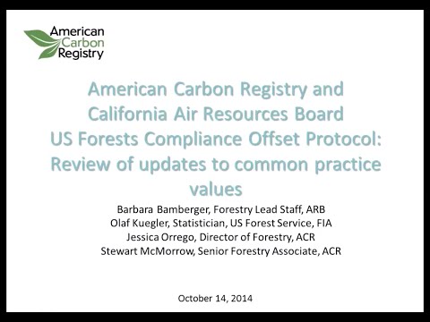 Watch ACR Webinar: Review of US Forestry Compliance Offset Protocol Updates on YouTube