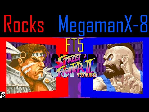 Super Street Fighter 2 Turbo - Rocks [T. Hawk] vs MegamanX-8 [Zangief] (Fightcade FT5)