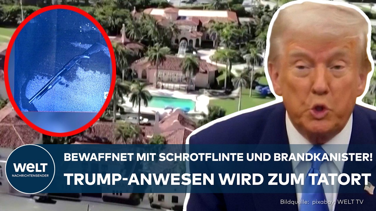 MAR-A-LAGO: Mit Schrotflinte bewaffnet! 21-jähriger stürmt Trump-Anwesen in Palm Beach