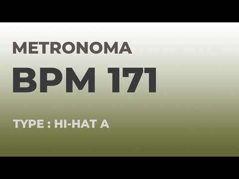 메트로놈 | BPM 171 | Metronome | Type : Hi-Hat A