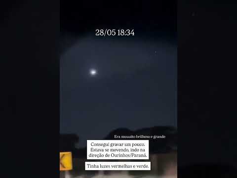 28/05/2026 OVNI - UFO - Local: Canitar, São Paulo, Brasil Horario: 18:34