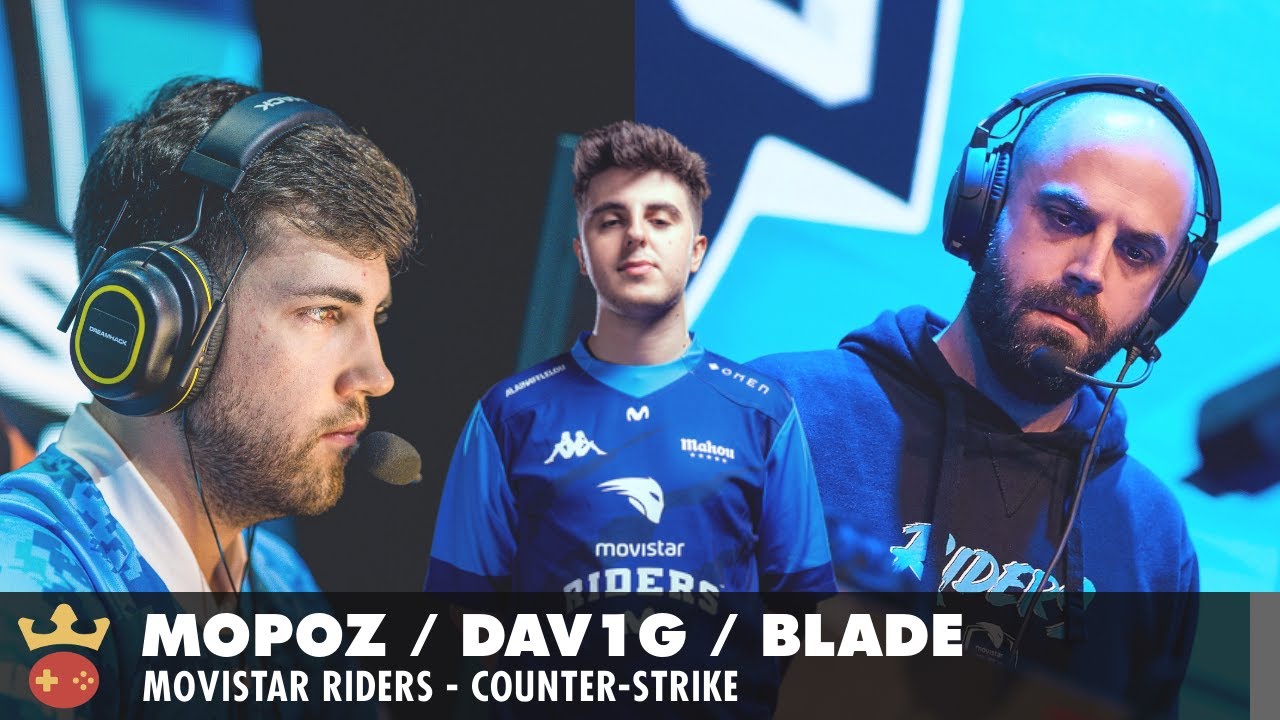 Video of Interview with mopoz, dav1g, and bladE from Movistar Riders at IEM Fall 2021