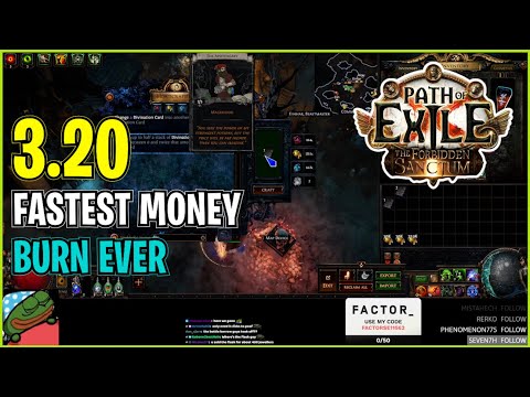 ⚡ POE 3.20 ⚡ spicysushi_poe - Fastest money burn ever