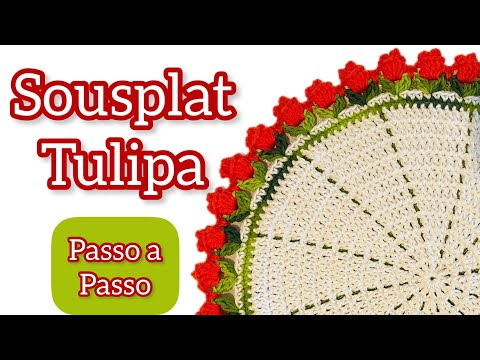 Sousplat Maravilhoso de Tulipas