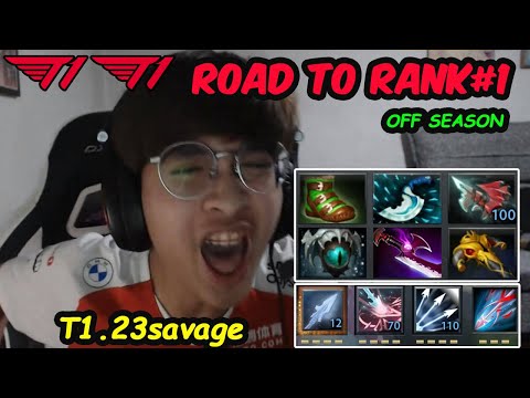 T1 23savage Drow Ranger 12K MMR CARRY - ROAD TO RANK 1 Before New SEASON Dota 2 pro gameplay