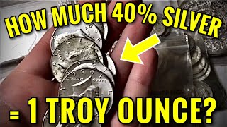 How Many 40% Silver Half Dollars Make a Troy Ounce?