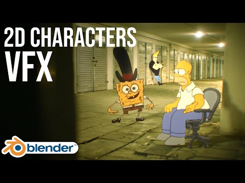 How to Add 2D Characters to Live Action Footage