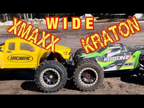 WIDE Xmaxx vs Kraton 8s On the TRACK