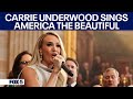 Carrie Underwood performs during 2025 inauguration of Trump