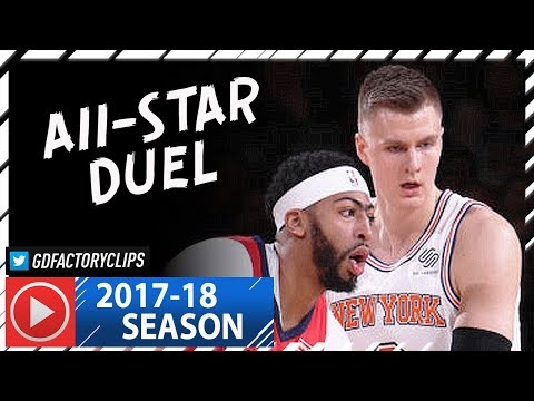 Anthony Davis vs Kristaps Porzingis ALL-STAR Duel Highlights (2018.01.14) Pelicans vs Knicks - CRAZY