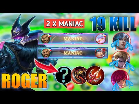 ROGER!! 19 KILL WITHOUT DEATH PLUS 2 X MANIAC | ROGER PHANTOM PIRATES GAMEPLAY | MLBB
