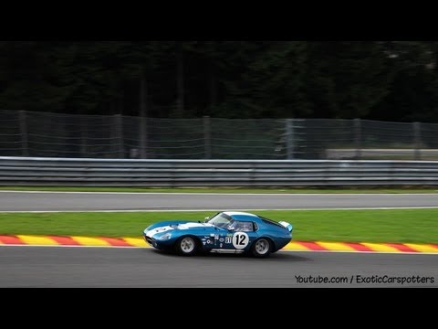 Shelby Daytona Cobra Coupe on Track - LOUD Revs | Crazy Fly By's | Downshifts - 1080p HD