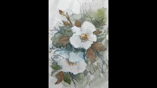 Fantasy flowers in watercolor! How to paint Watercolor by Hedwig's Art