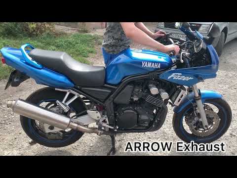 ARROW Exhaust vs Stock (Yamaha Fazer FZS 600)