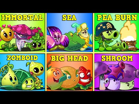 Random 16 Team 3 Plant vs All Zombies - Who Will Win? - PvZ 2 Team Plants Battlez