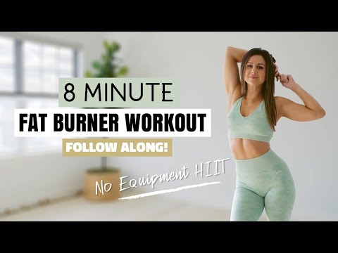 8 minute HIIT! QUICK and EFFECTIVE fat burning workout!