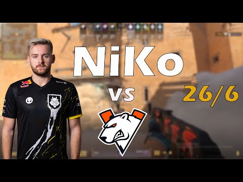 CS2 POV Demo G2 NiKo (26/6) vs Virtus.Pro (de_dust2) @ Esports World Cup 2024